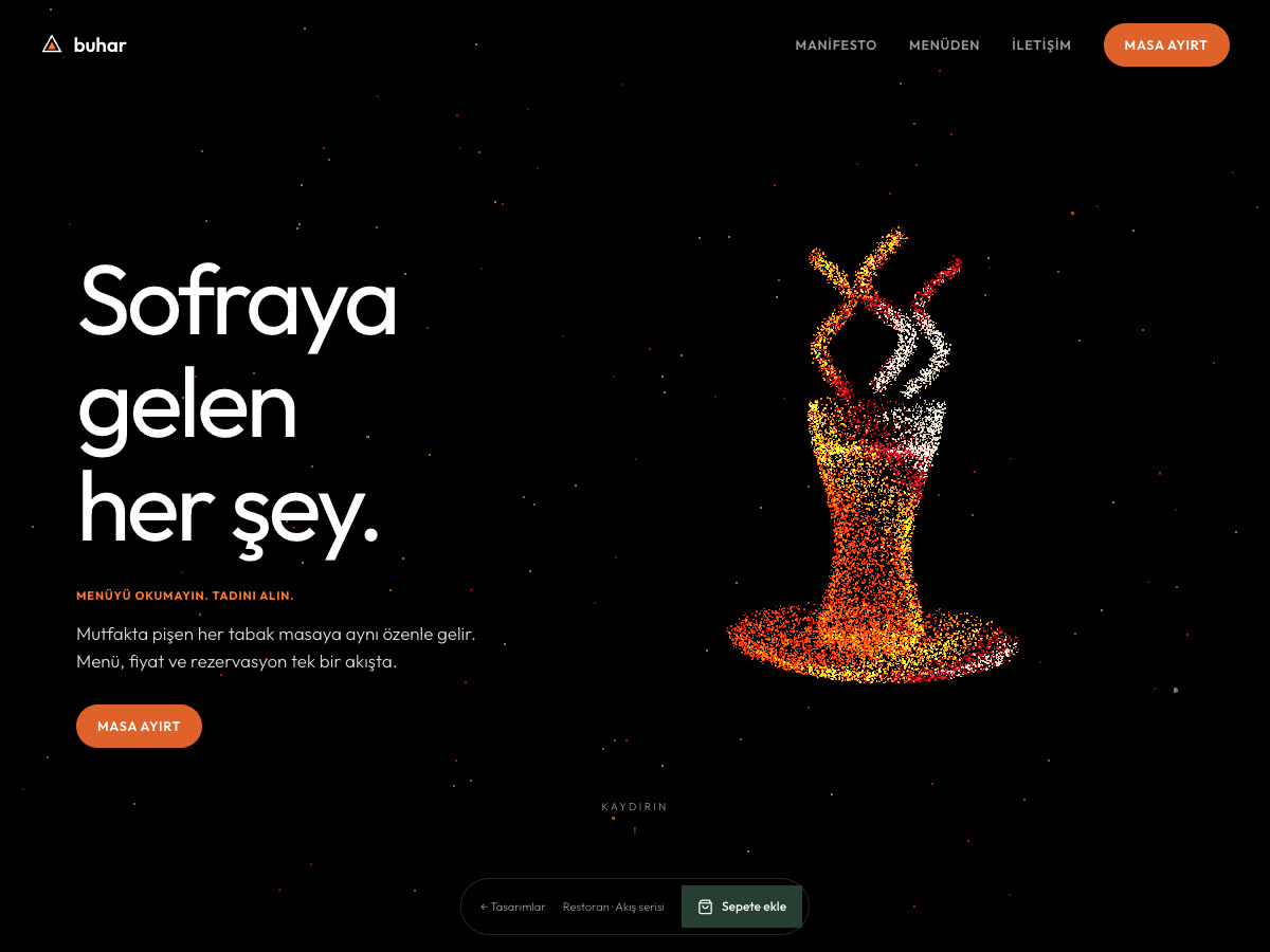 Buhar web sitesi önizlemesi