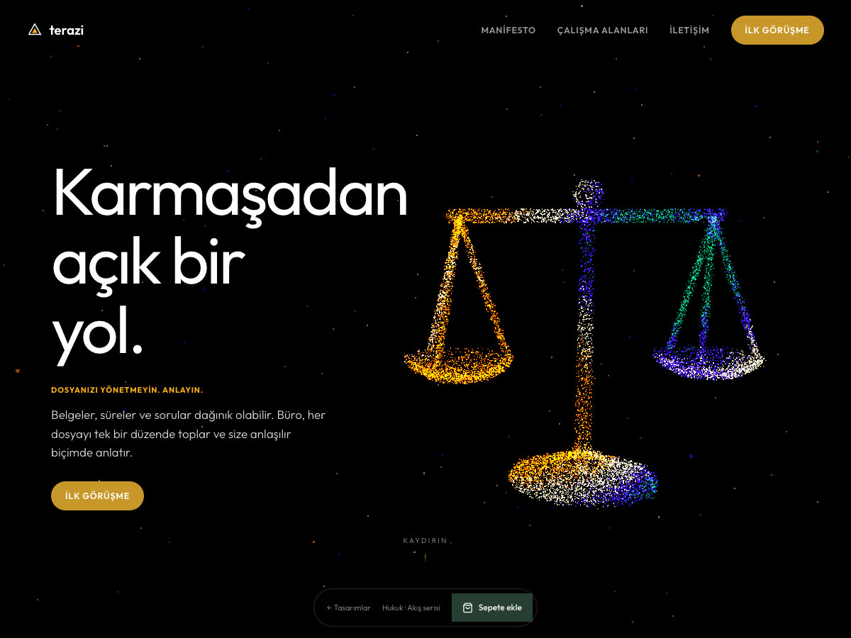 Terazi web sitesi önizlemesi