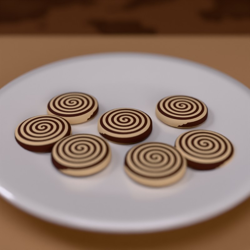 Kakaolu spiral kurabiye