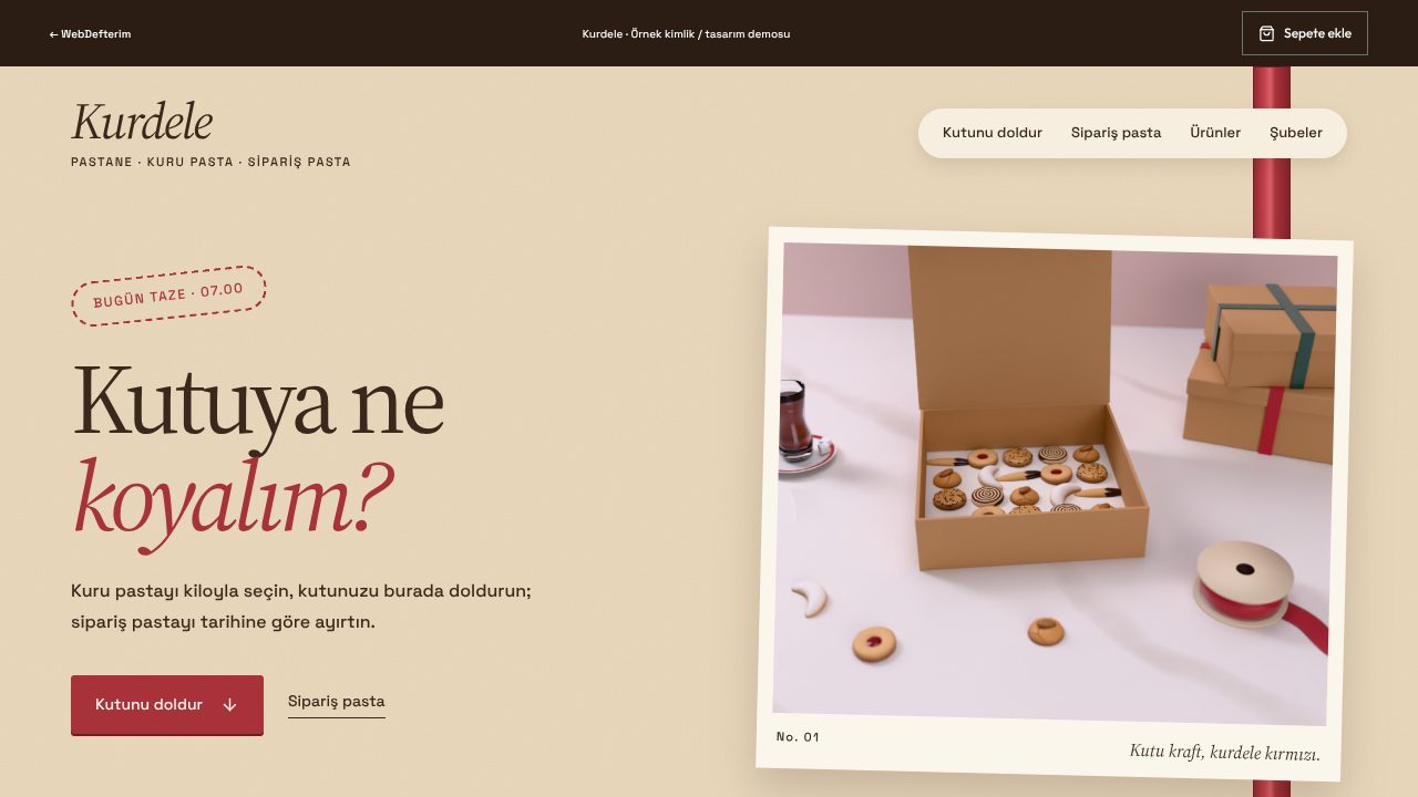 Kurdele web sitesi önizlemesi