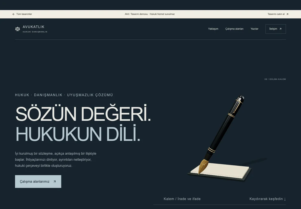 Ahit web sitesi önizlemesi