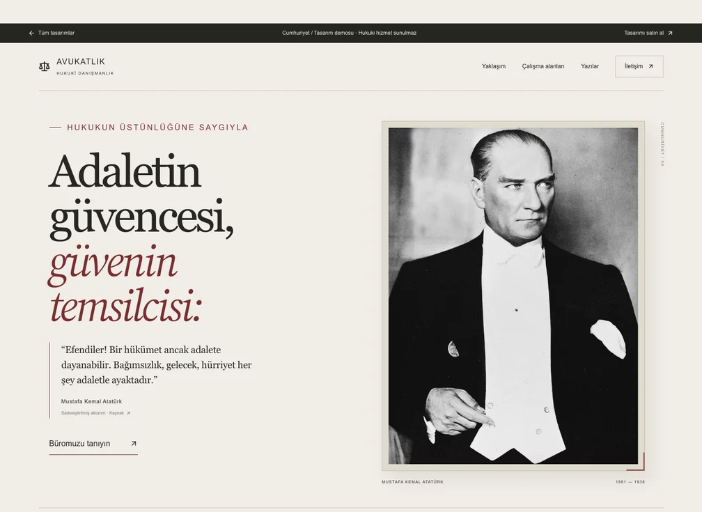 Cumhuriyet web sitesi önizlemesi