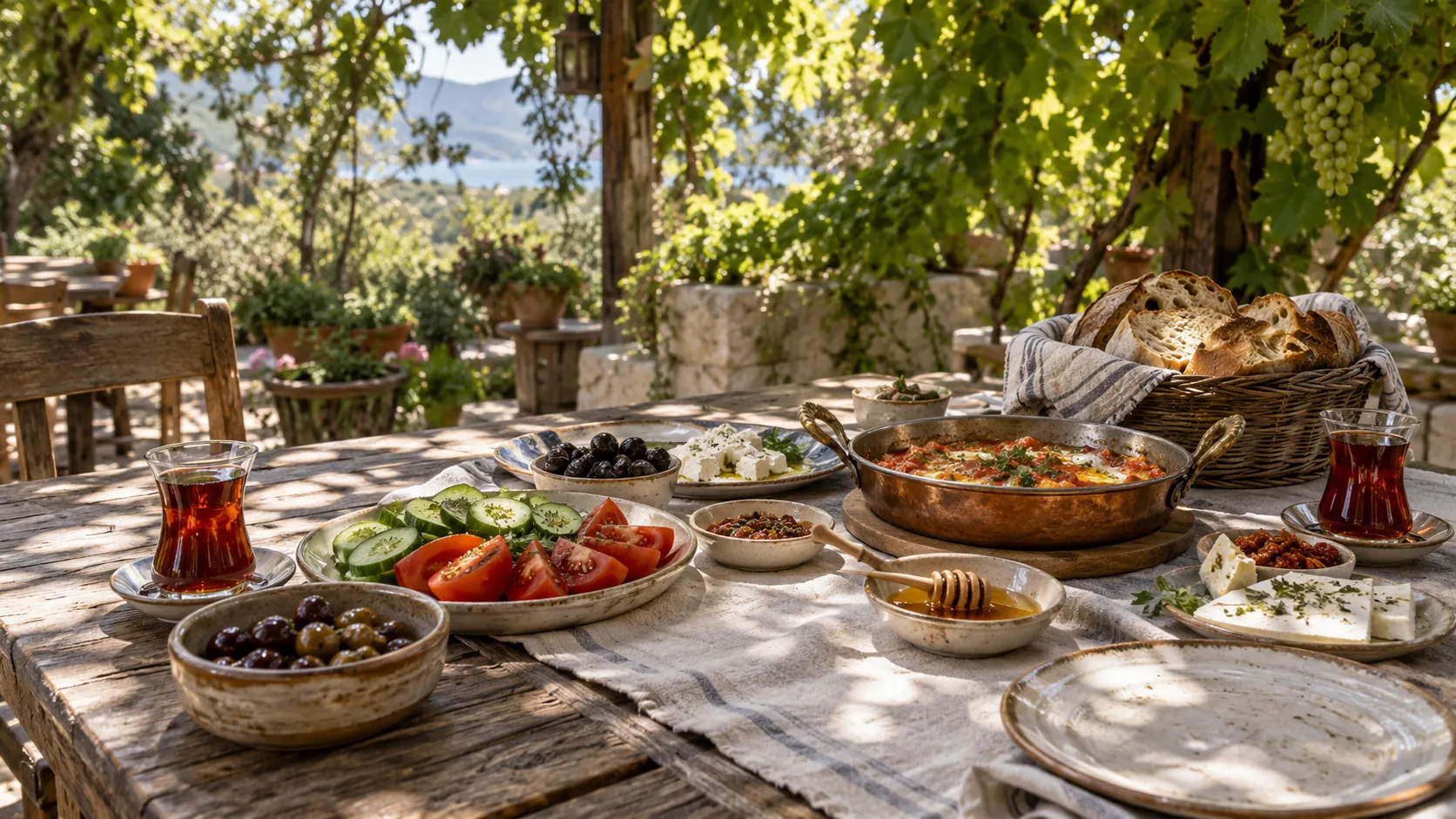 Çardak mekânından temsilî yakın plan