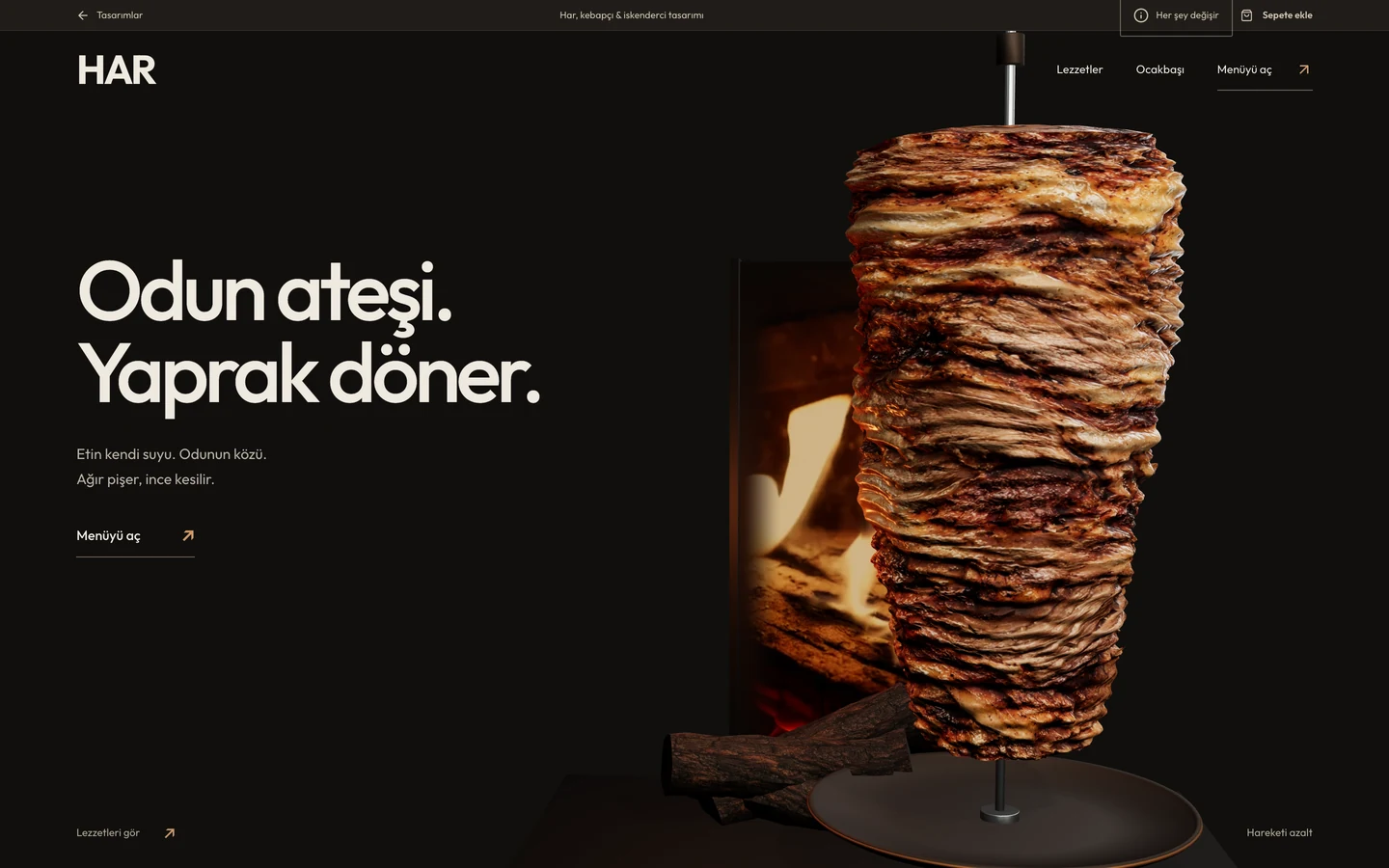 Har web sitesi önizlemesi