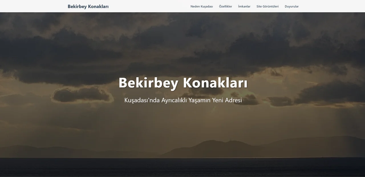 Kuşadası Bekirbey Konakları web sitesi