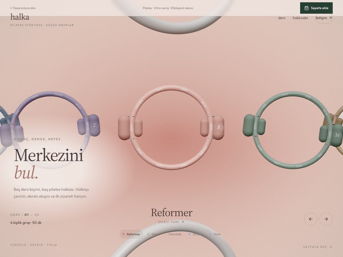 Halka web sitesi önizlemesi
